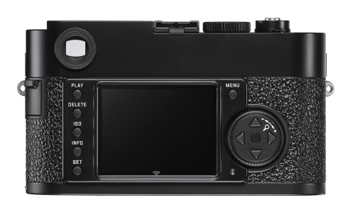 The rear screen of the Leica