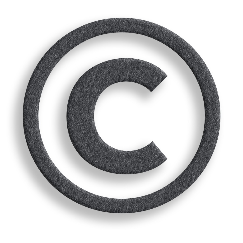 Copyright Symbol Textured